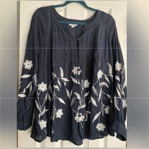 JJill top only worn once. Size 16 / 18 XL see size chart